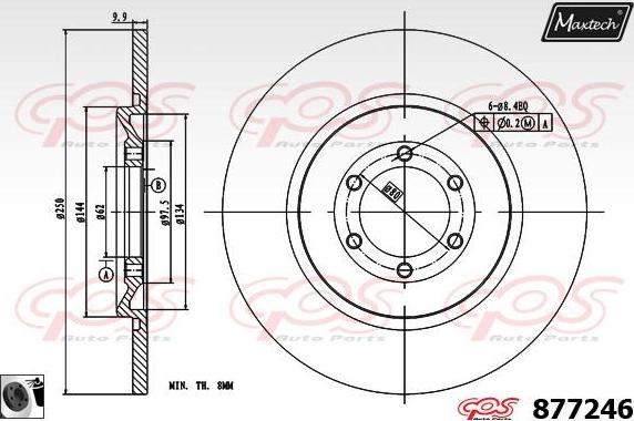 Maxtech 871509 - Kočioni disk www.molydon.hr