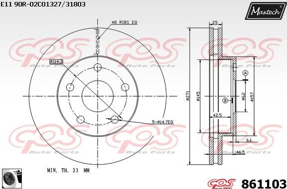 Maxtech 871517 - Kočioni disk www.molydon.hr