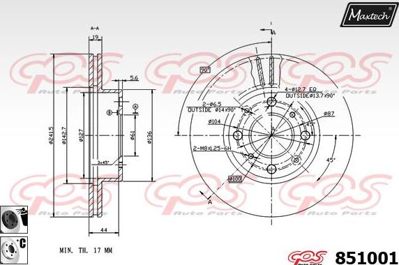 Maxtech 871535 - Kočioni disk www.molydon.hr