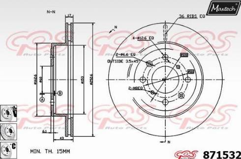 Maxtech 871532.6880 - Kočioni disk www.molydon.hr