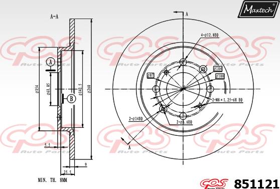 Maxtech 871522 - Kočioni disk www.molydon.hr