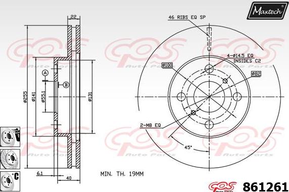 Maxtech 871091 - Kočioni disk www.molydon.hr