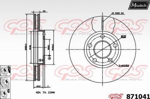 Maxtech 871041.6980 - Kočioni disk www.molydon.hr