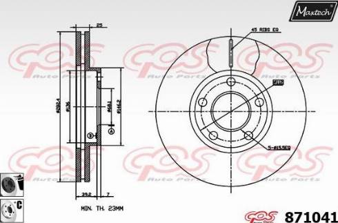 Maxtech 871041.6060 - Kočioni disk www.molydon.hr