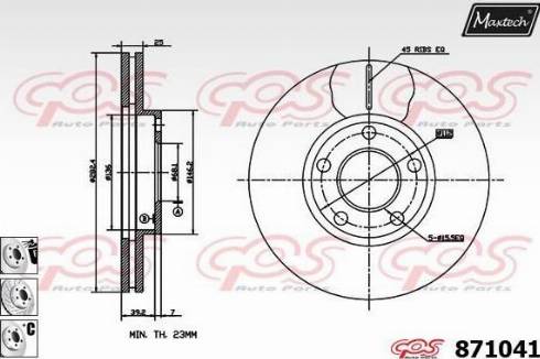 Maxtech 871041.6880 - Kočioni disk www.molydon.hr