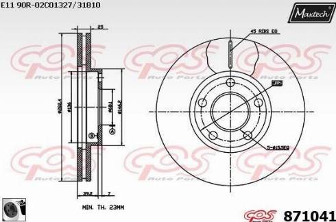 Maxtech 871041.0060 - Kočioni disk www.molydon.hr