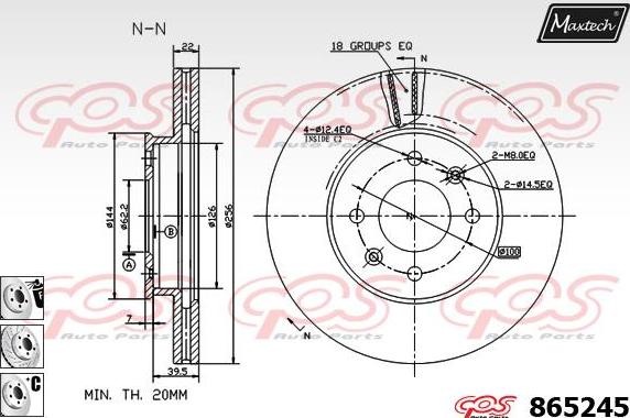 Maxtech 871054 - Kočioni disk www.molydon.hr