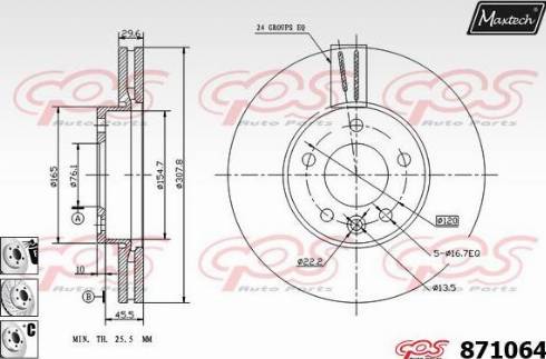 Maxtech 871064.6880 - Kočioni disk www.molydon.hr