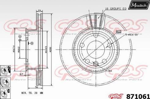 Maxtech 871061.6980 - Kočioni disk www.molydon.hr