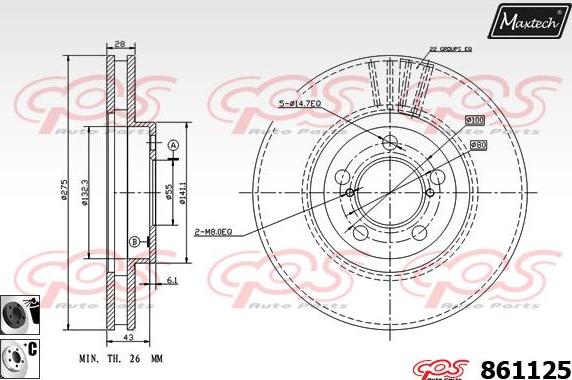 Maxtech 871062 - Kočioni disk www.molydon.hr