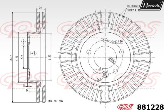 Maxtech 871007 - Kočioni disk www.molydon.hr