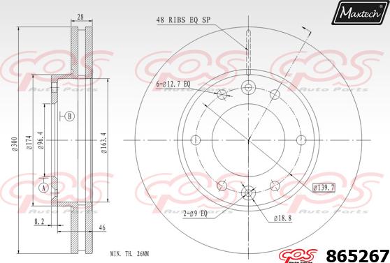 Maxtech 871081 - Kočioni disk www.molydon.hr