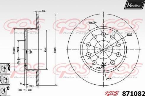 Maxtech 871082.6880 - Kočioni disk www.molydon.hr