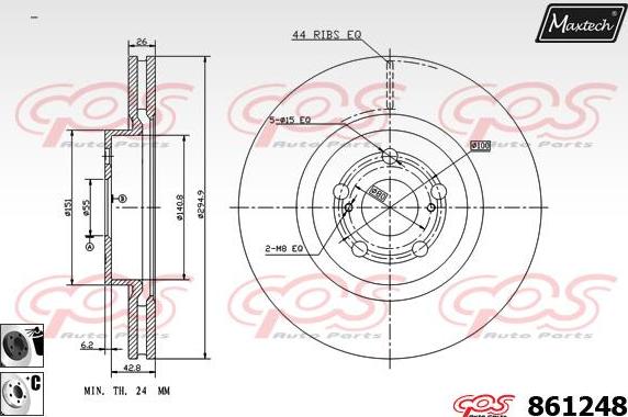 Maxtech 871036 - Kočioni disk www.molydon.hr