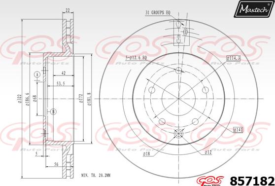 Maxtech 871033 - Kočioni disk www.molydon.hr