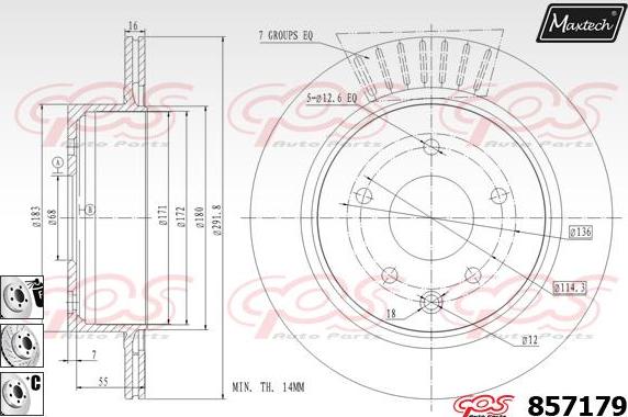 Maxtech 871032 - Kočioni disk www.molydon.hr