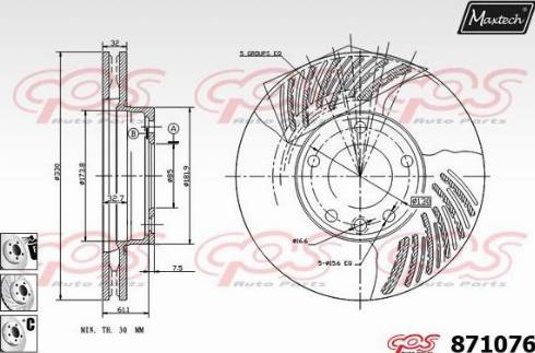 Maxtech 871076.6980 - Kočioni disk www.molydon.hr