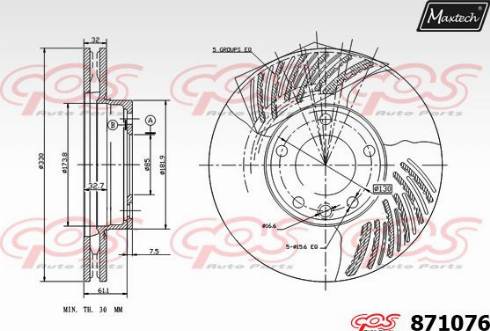 Maxtech 871076.0000 - Kočioni disk www.molydon.hr