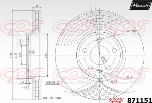 Maxtech 871151.0000 - Kočioni disk www.molydon.hr