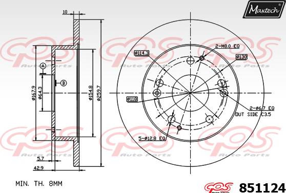 Maxtech 871151 - Kočioni disk www.molydon.hr