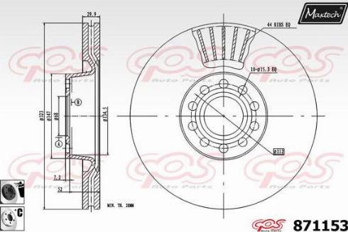 Maxtech 871153.6060 - Kočioni disk www.molydon.hr