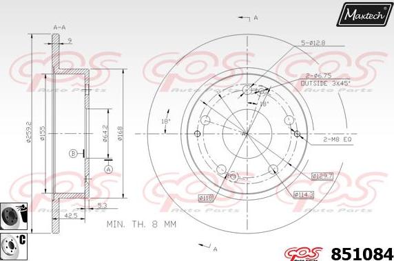 Maxtech 871157 - Kočioni disk www.molydon.hr