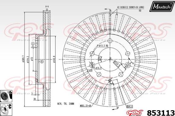 Maxtech 871164 - Kočioni disk www.molydon.hr