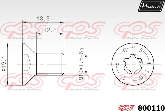 Maxtech 871160 - Kočioni disk www.molydon.hr