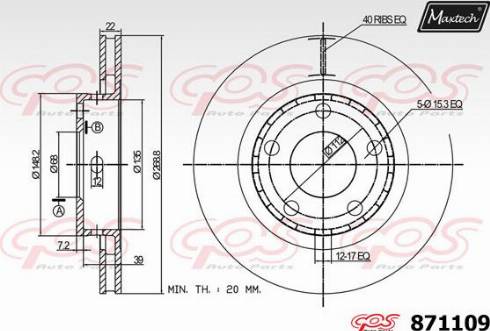 Maxtech 871109.0000 - Kočioni disk www.molydon.hr