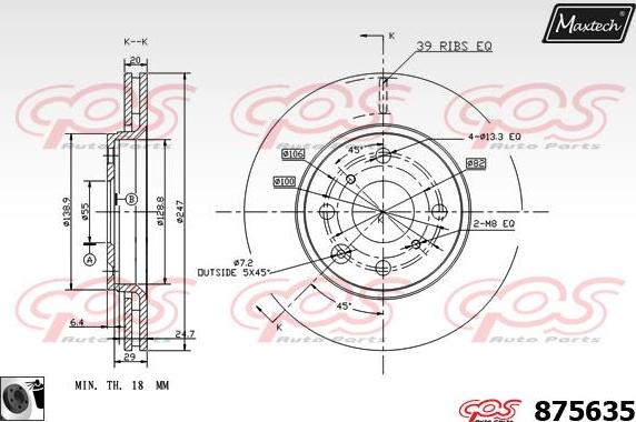 Maxtech 871115 - Kočioni disk www.molydon.hr