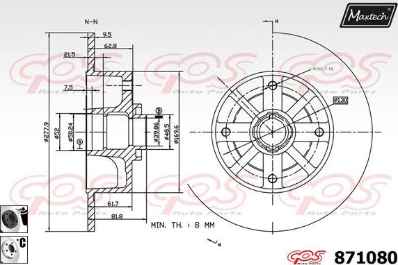 Maxtech 871118 - Kočioni disk www.molydon.hr