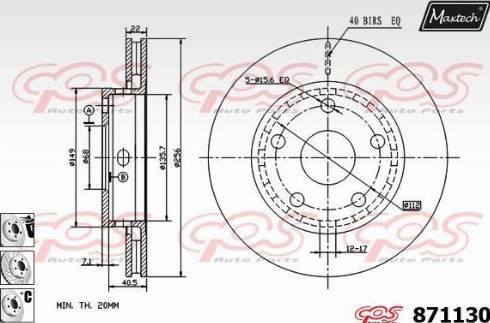 Maxtech 871130.6880 - Kočioni disk www.molydon.hr