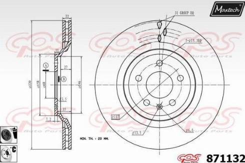 Maxtech 871132.6060 - Kočioni disk www.molydon.hr