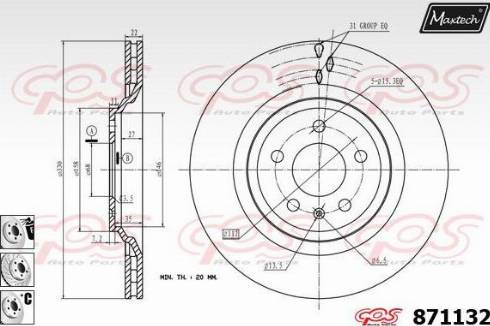 Maxtech 871132.6980 - Kočioni disk www.molydon.hr