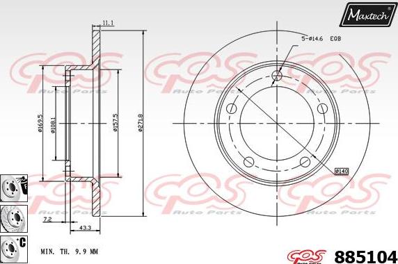 Maxtech 873527 - Kočioni disk www.molydon.hr