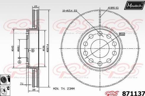 Maxtech 871137.6060 - Kočioni disk www.molydon.hr