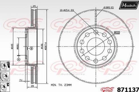 Maxtech 871137.6880 - Kočioni disk www.molydon.hr