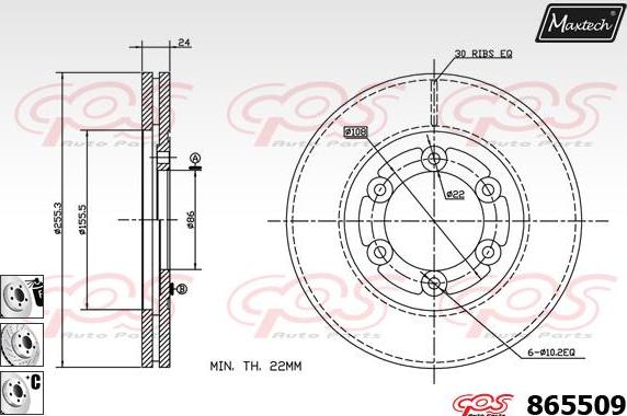 Maxtech 875365 - Kočioni disk www.molydon.hr