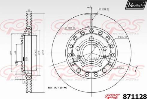 Maxtech 871128.0000 - Kočioni disk www.molydon.hr