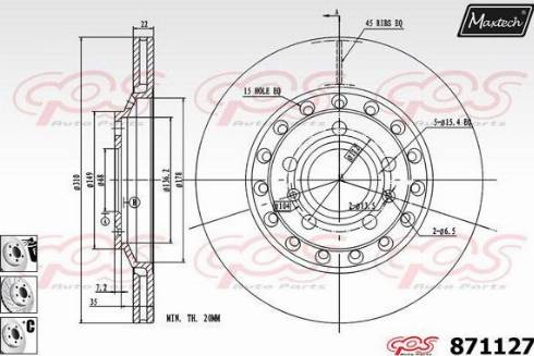 Maxtech 871127.6980 - Kočioni disk www.molydon.hr