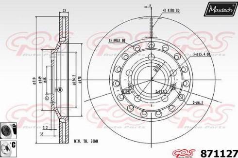 Maxtech 871127.6060 - Kočioni disk www.molydon.hr