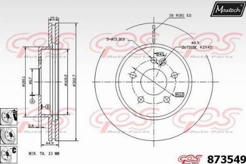 Maxtech 873549.6880 - Kočioni disk www.molydon.hr