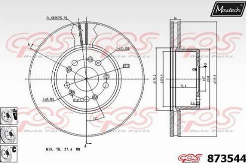 Maxtech 873544.6980 - Kočioni disk www.molydon.hr