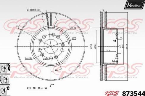 Maxtech 873544.6880 - Kočioni disk www.molydon.hr