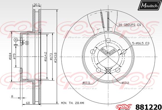 Maxtech 873546 - Kočioni disk www.molydon.hr