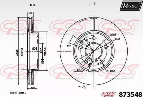 Maxtech 873548.0000 - Kočioni disk www.molydon.hr