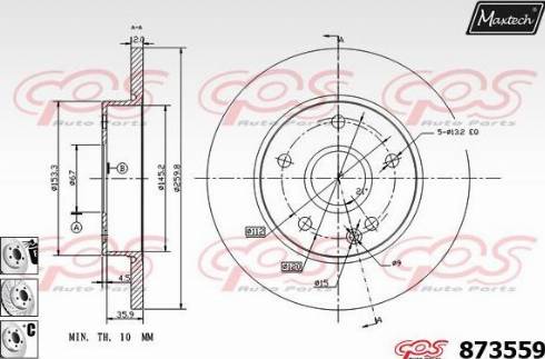 Maxtech 873559.6980 - Kočioni disk www.molydon.hr