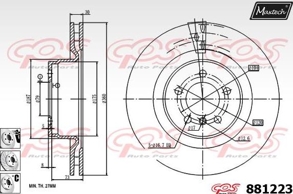 Maxtech 873556 - Kočioni disk www.molydon.hr