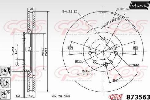 Maxtech 873563.6980 - Kočioni disk www.molydon.hr