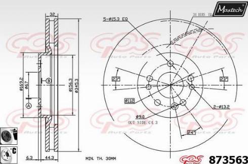 Maxtech 873563.6060 - Kočioni disk www.molydon.hr